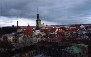 vue de la vieille ville de Tallin, Estonie